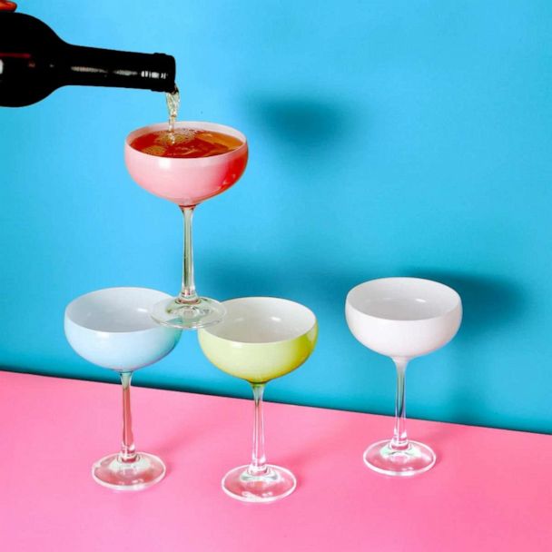 Table 12: Colorful Mini Coupe Glasses (Set of 4) 