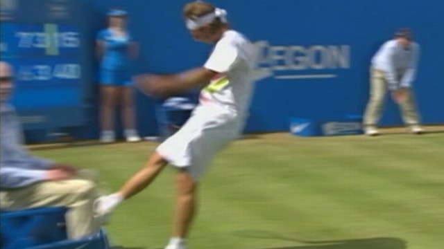 Tennis Player David Nalbandian's London Temper Tantrum Caught on Tape ...