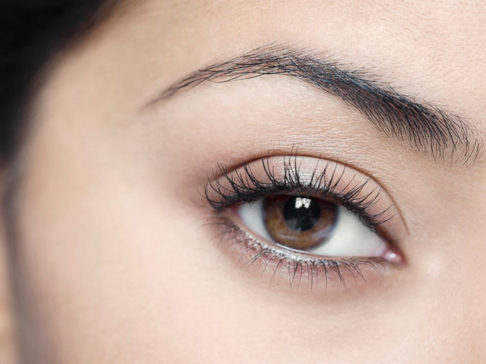 PHOTO: In this stock image, a closeup of a womans eyebrow is pictured. 