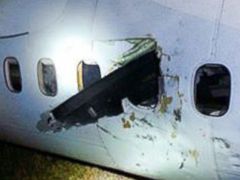 Propeller Crashes Through Airplane Window, Right at Passenger - ABC News