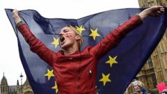Thousands Protest Against Brexit in London's Trafalgar Square ...