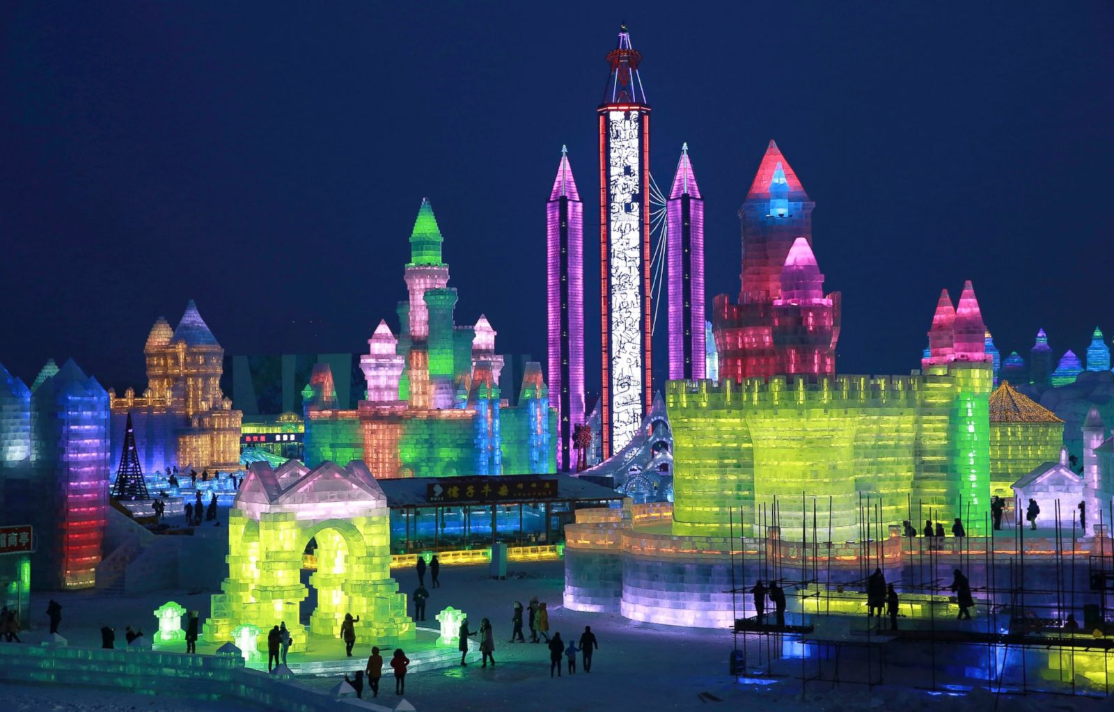 Ice Castle in China | Festivals in china, Snow art, Snow sculptures