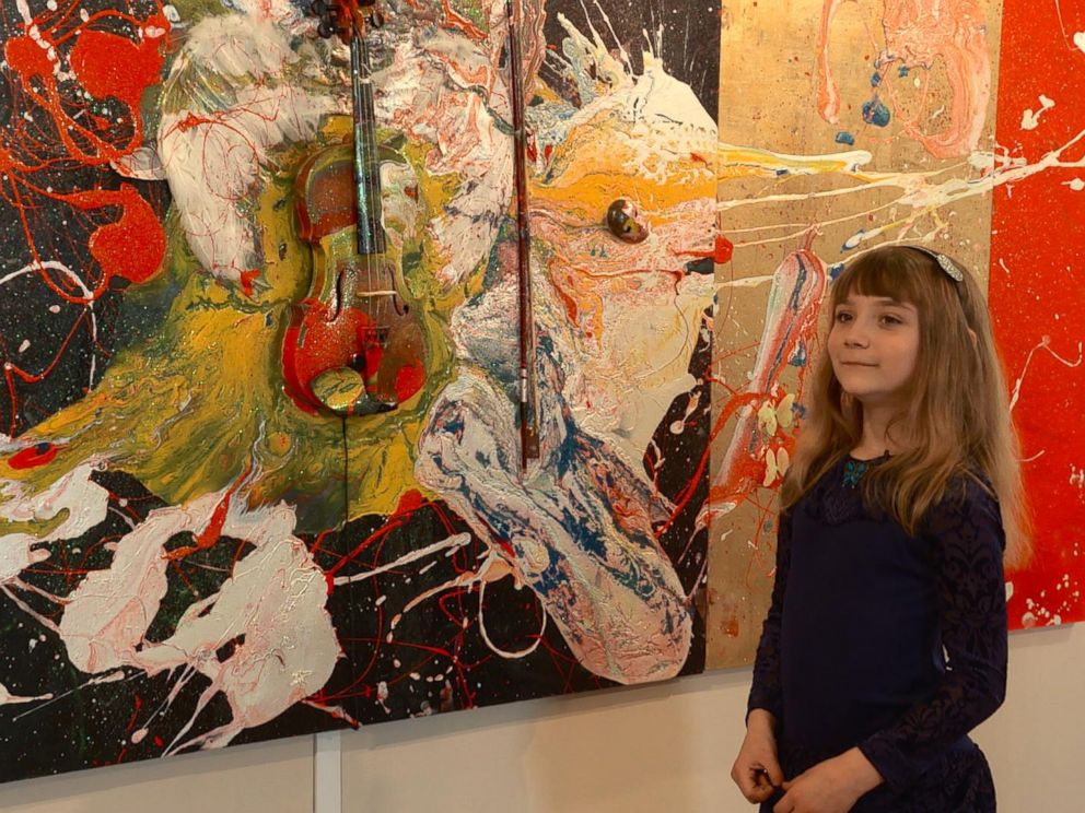 Aelita Andre, 9-Year-Old Abstract Painter Opens Solo Show in Famed ...