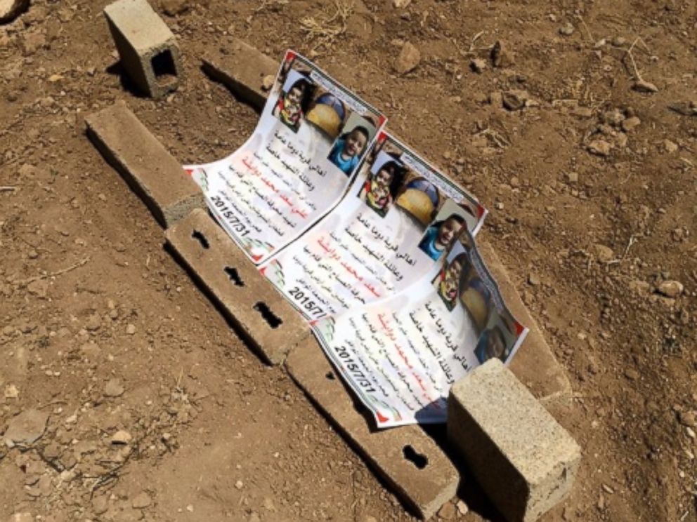 PHOTO: Laid to rest Friday, a tiny grave for 18 month year-old Ali Dawabsheh.