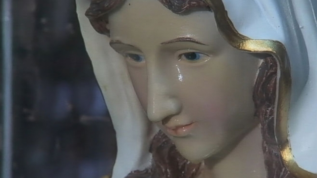 'Weeping' Virgin Mary Statue Draws Visitors Video - ABC News