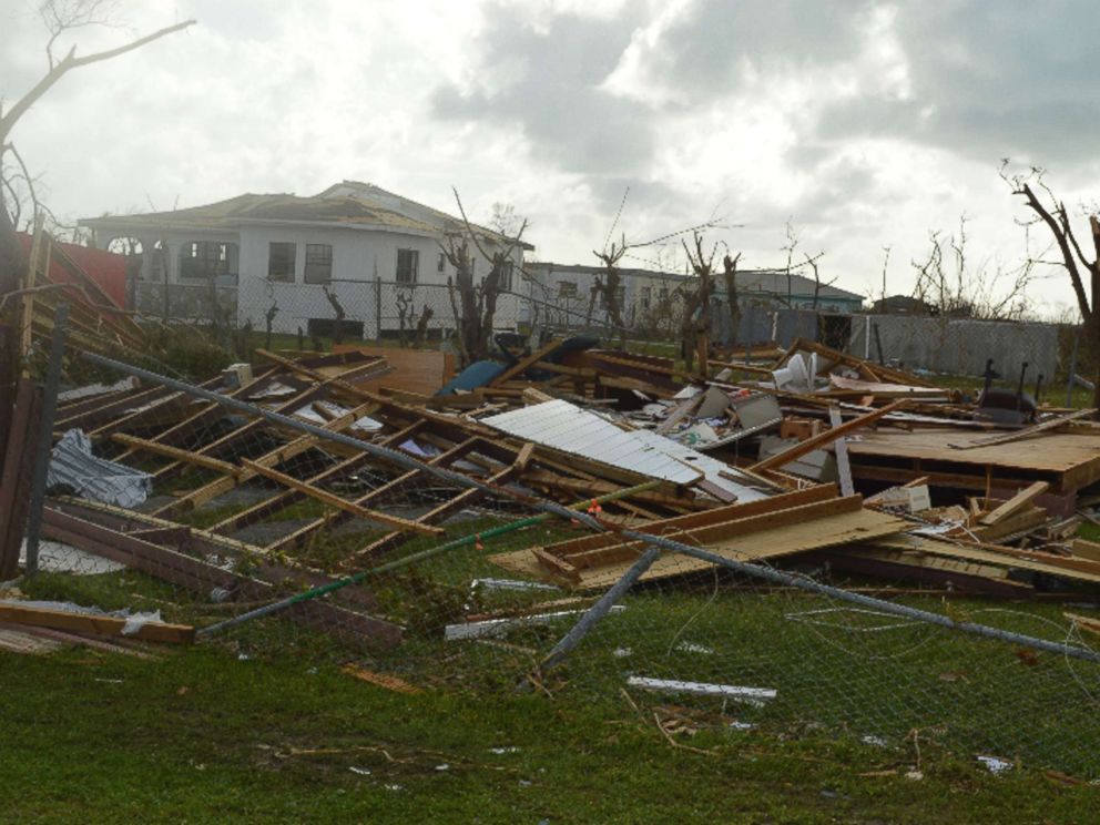 PHOTO: Damage is left after Hurricane Irma hit Barbuda, Sept. 7, 2017.