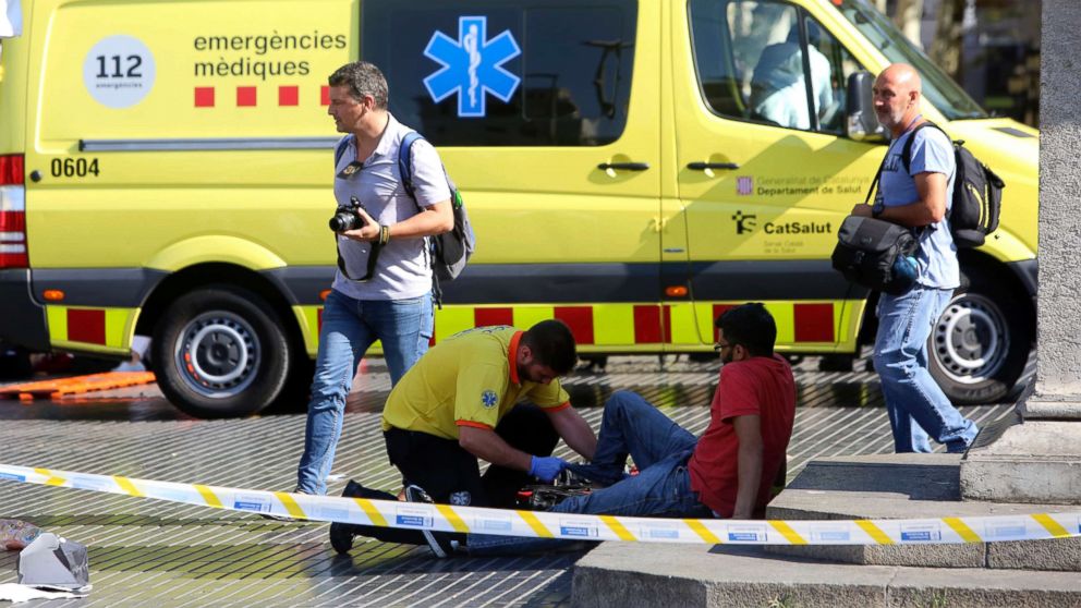 Barcelona attack witness saw driver 'knocking people over at high speed'