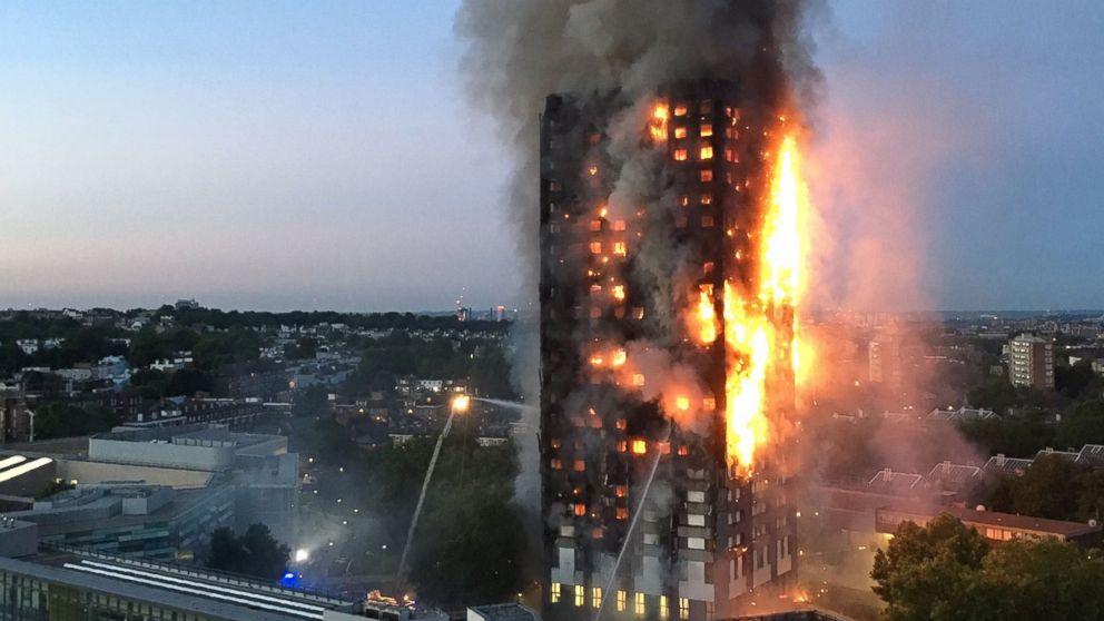 At least 12 dead in massive London high-rise fire