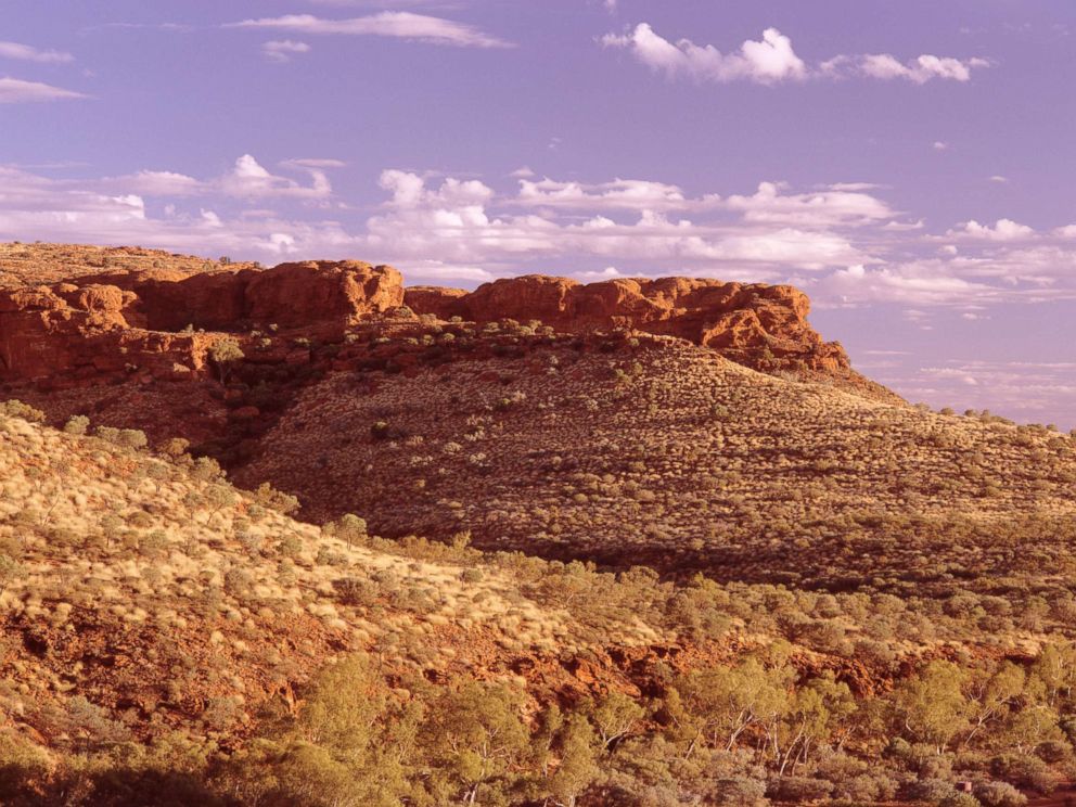 PHOTO: A view of Kings Canyon ridge tops is captured, on the Kings Canyon Rim Walk, entailing a climb of about a thousand steps in Watarrka National Park, Northern Territory, Australia. 
