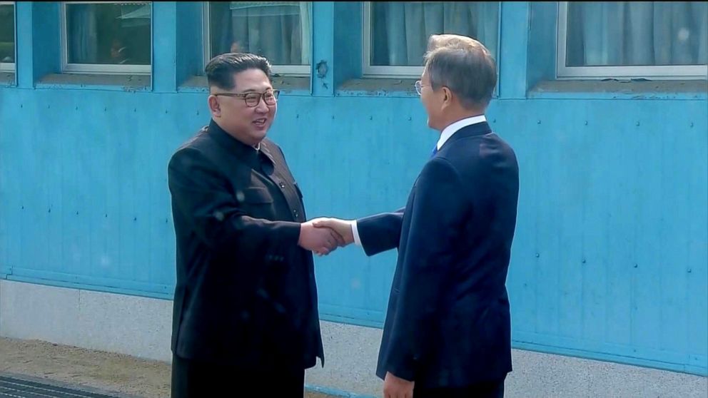 Kim Jong Un crosses DMZ line for historic meeting with South Korea