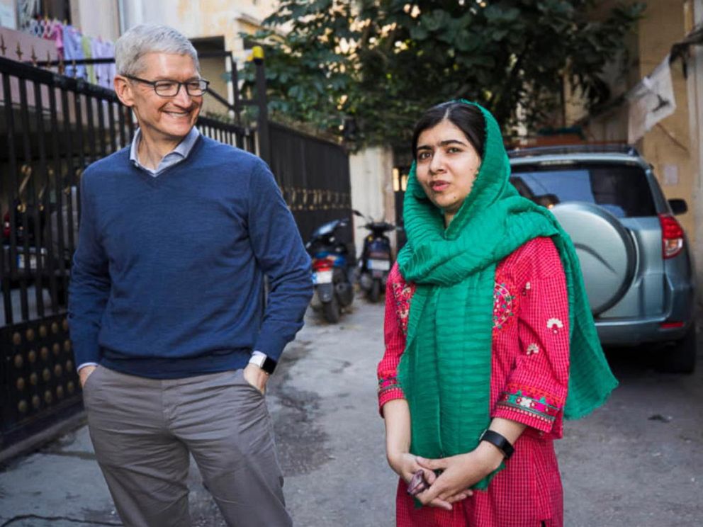 Tim Cook and Malala Are Joining Forces To Get 100,000 underprivileged Girls Into School