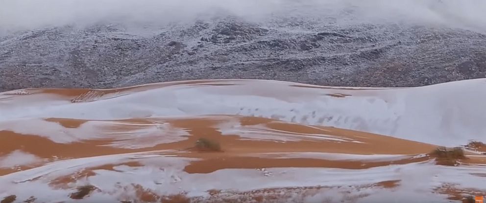 Rare snowfall hits the Sahara Desert - ABC News