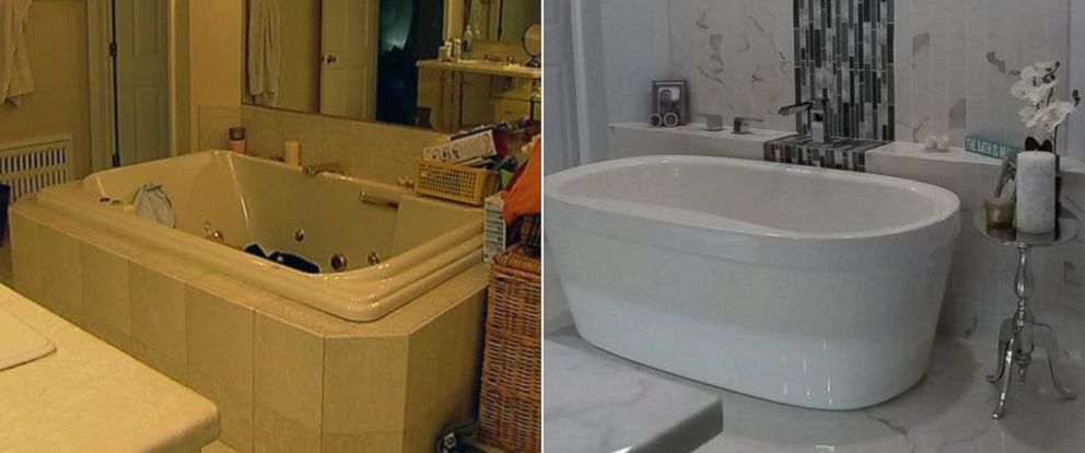 Contractor's Bathroom Transformed From an 80s Mess Into an Updated Chic ...