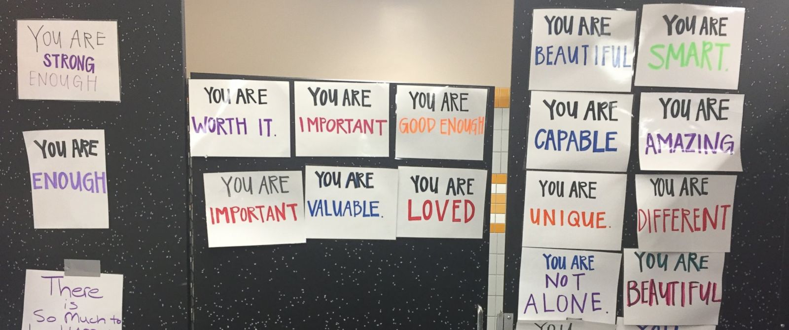 California high school has signs of affirmation instead of mirrors in ...