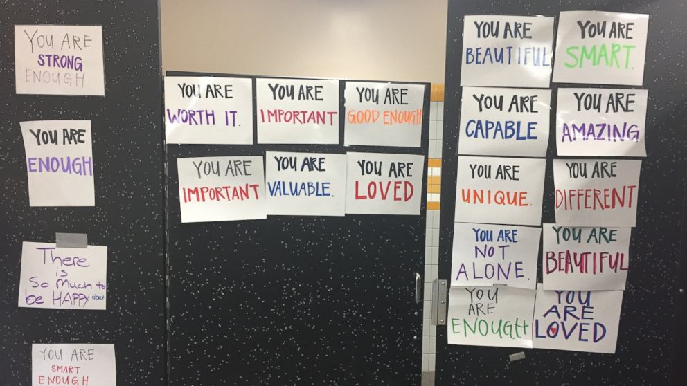 California high school has signs of affirmation instead of mirrors in ...