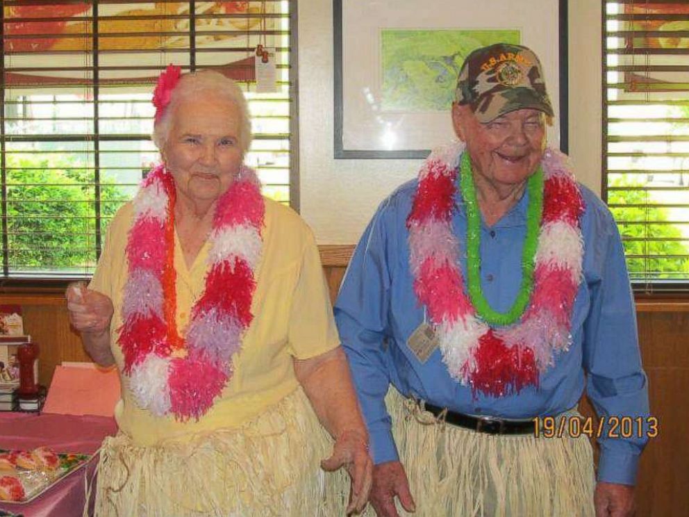 PHOTO: Nowell, 93, and Marie Nowell, 89, of Portageville, Missouri, married on Aug. 22, 1942, in Caruthersville, Missouri, and had seven children.