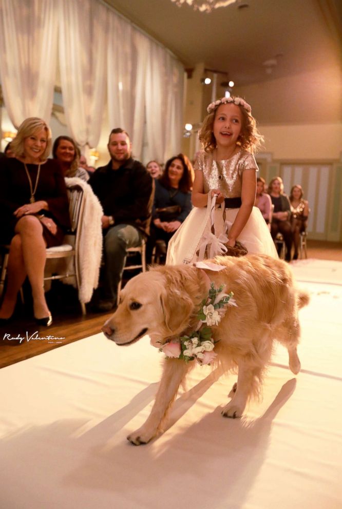 Bride includes her dog as flower girl in the wedding: 'She's my little ...