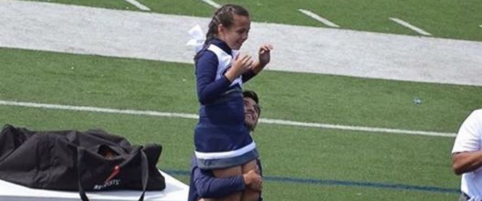 Student Surprises Cheerleader When Military Dad Can’t Make Performance ...