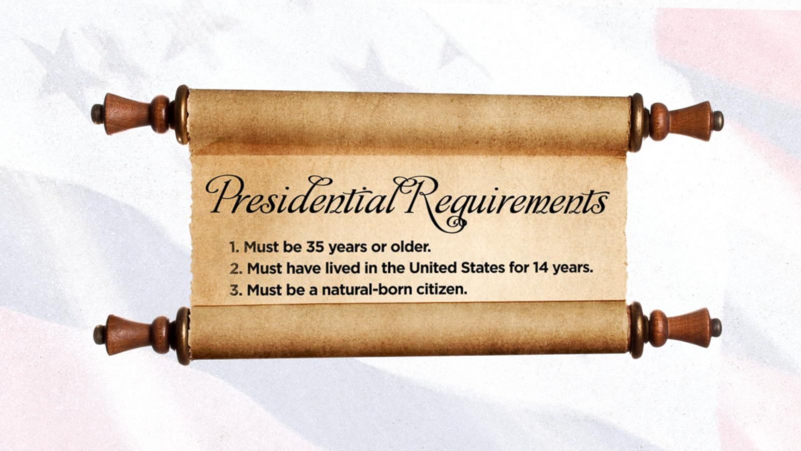 qualifications to be president