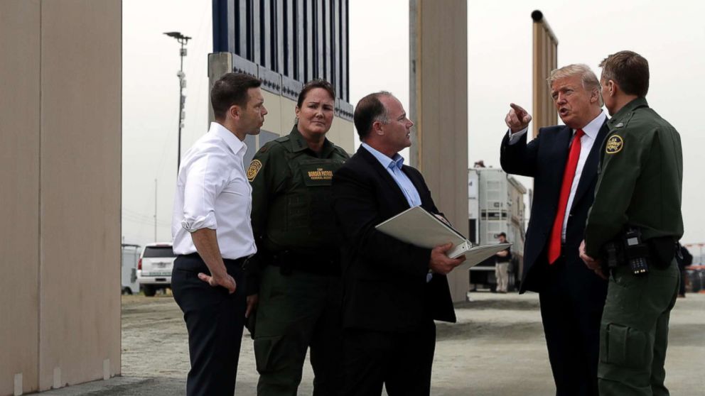 President Trump Arrives In California To Inspect Border Wall Protot ...