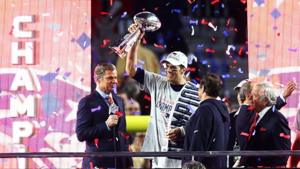 Super Bowl 2015: Here's How Tom Brady Celebrated the Patriots' Victory -  ABC News