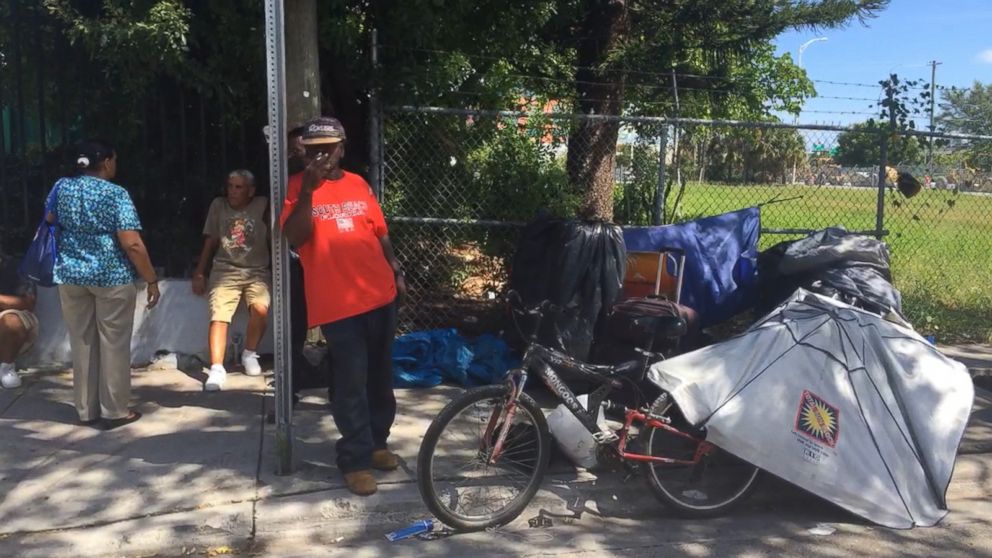 Miami officials move the homeless to shelters as Irma approaches Video ...