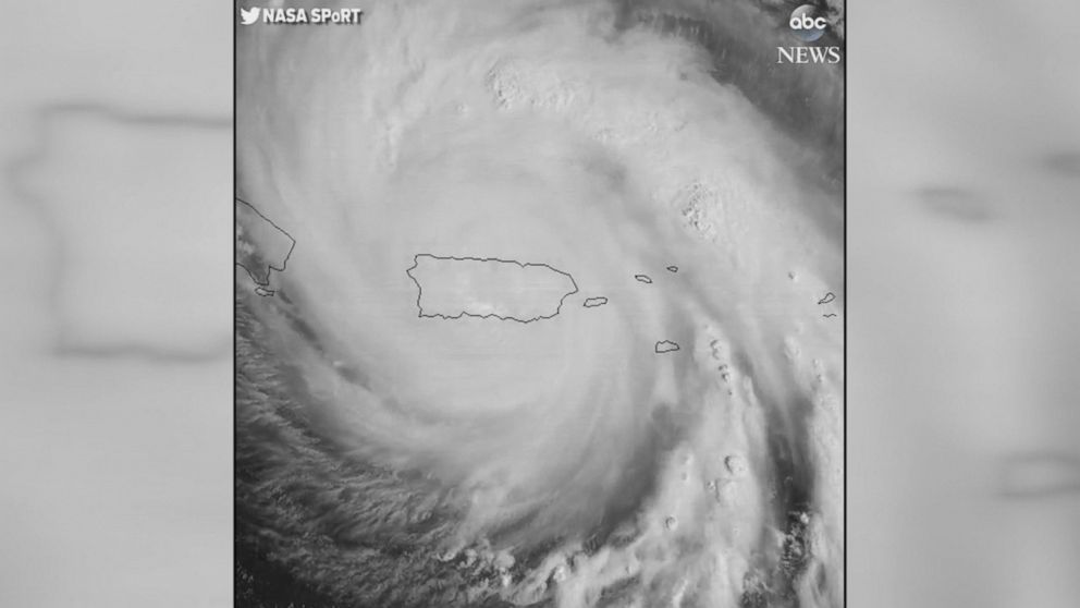 NASA captures eye of Hurricane Maria as it's over Puerto Rico Video ...