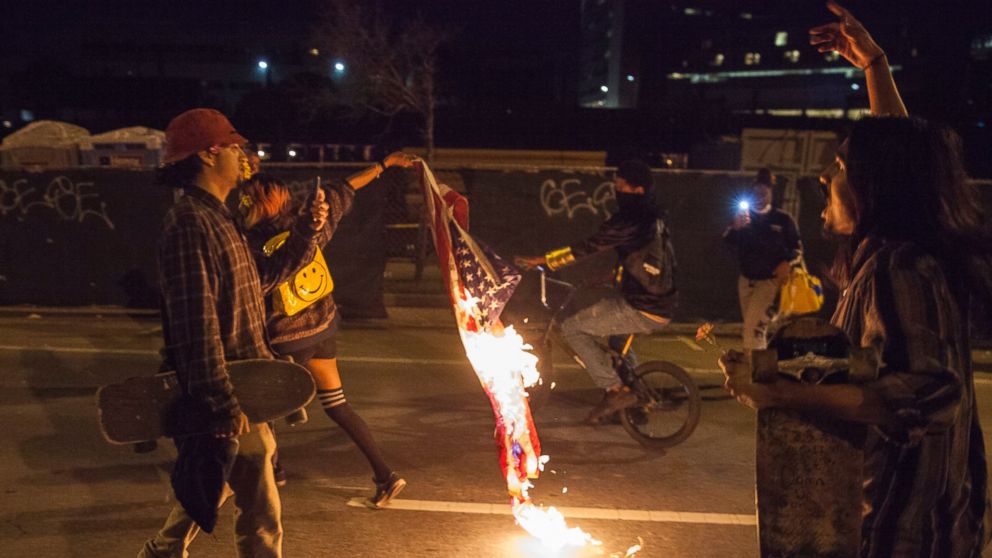 How the Law Protects Flag Burning in the United States - ABC News