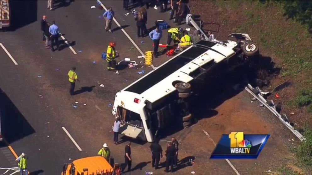 Student, Teacher Critically Injured After Bus Overturns In Maryland ...