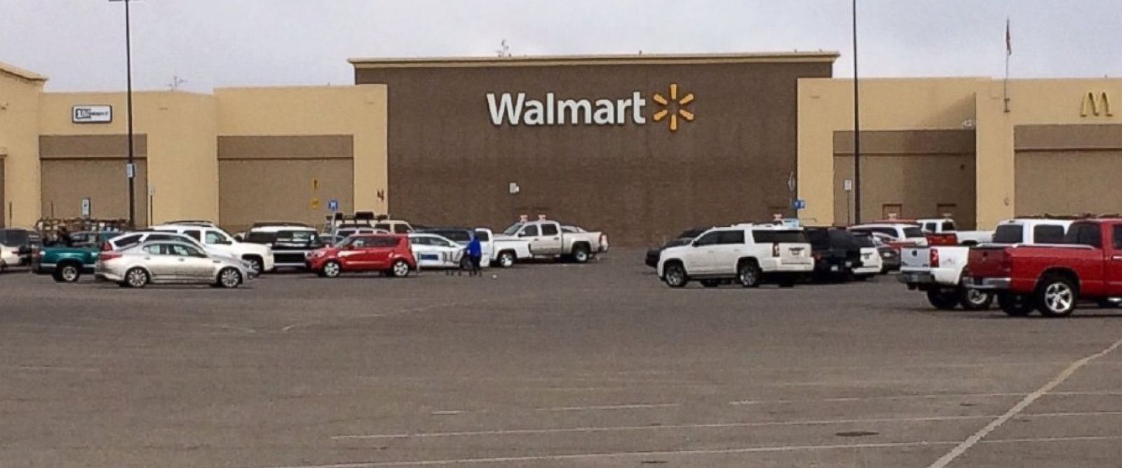 PHOTO: The Amarillo Police Department said there was a report of an armed subject inside a Walmart in along I-27 in Amarillo. 