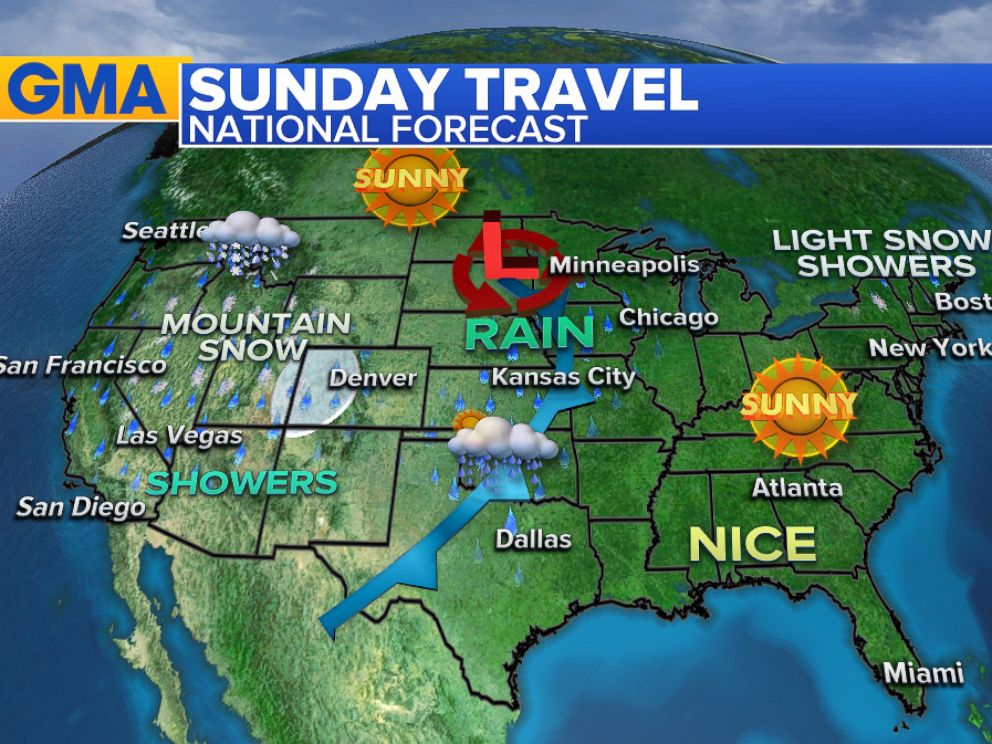 Weather Map Of Usa For This Weekend - United States Map