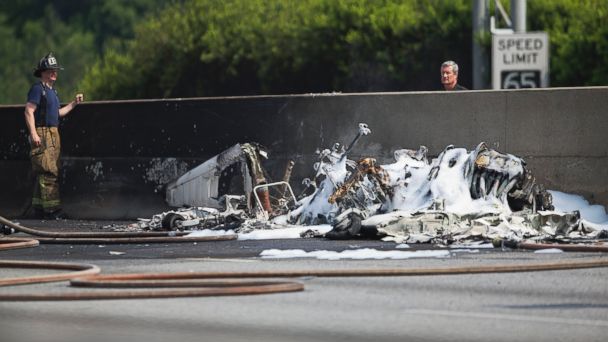 4 Killed Aboard Plane That Crashed on Atlanta Highway