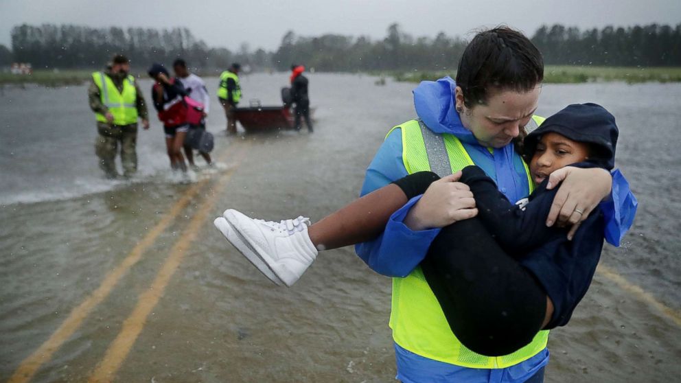 At least 5 dead, including mom and infant, as Florence pounds Carolina coast