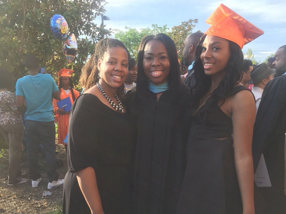 PHOTO: Destyni Tyree (on the right) on graduation day with friends.