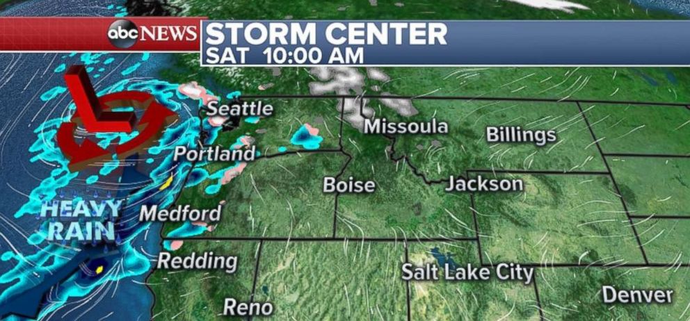 PHOTO: Wait for heavy rains in northwest Saturday.