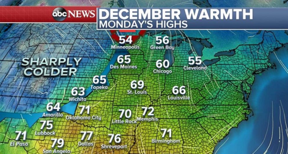 PHOTO: A cold front is heading east.