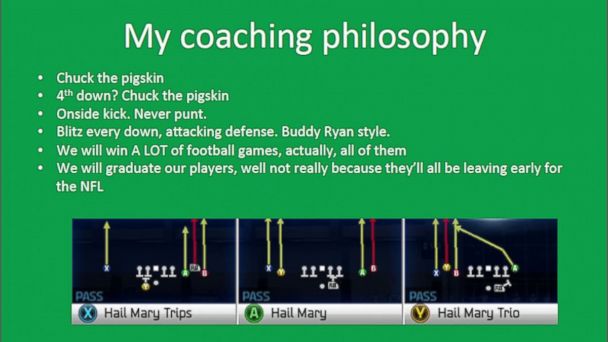 Scrappy Coach Wannabe Cites Love of Game in UND Football Coach Application  - ABC News