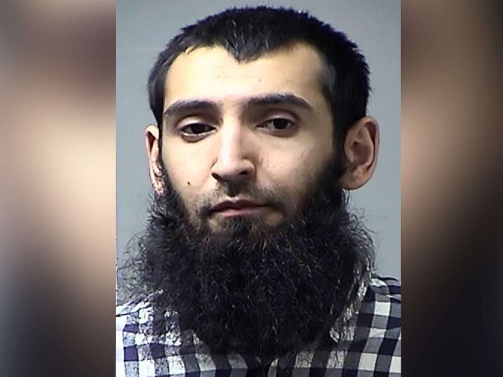 PHOTO: Sayfullo Saipov, the suspect in the truck attack that killed eight people in New York on Oct. 31, 2017, in an undated photo from the St. Charles County Dept. of Corrections in Missouri. 