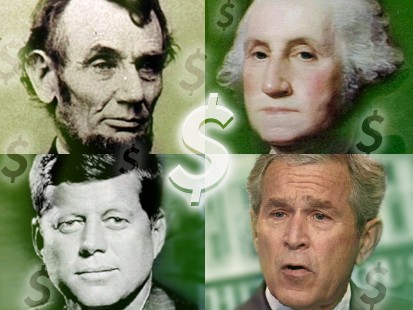 presidents and money