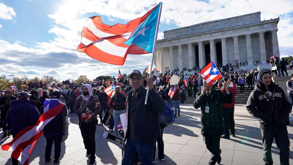 Puerto Rico march in DC protests slow hurricane relief effort ABC7