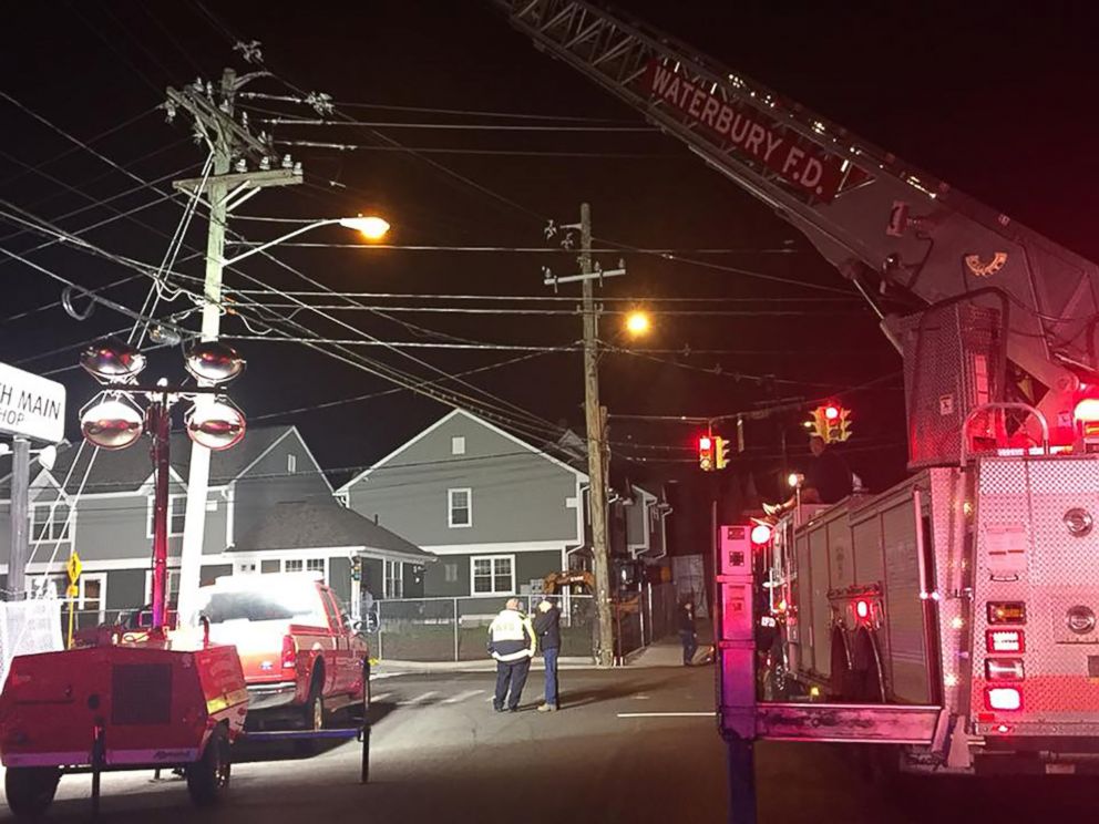 PHOTO: Connecticut State Police released this image of the Waterbury Fire Department responding to the scene where a driver fleeing police was involved in a vehicle collision that killed a three-year-old on Nov. 21, 2017.